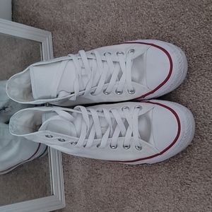High top white Converse